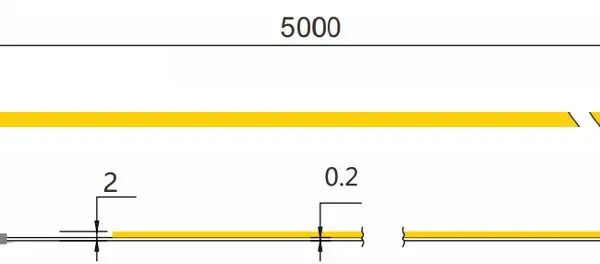 7.2W per metre 24V LED Micro COB Strip Single Colour