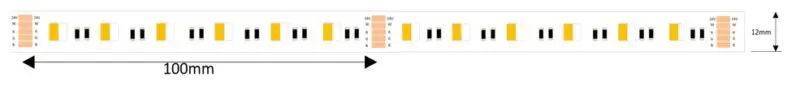 14.4W per Metre 30m 24V Tape RGBW Colour Mix - Image 2