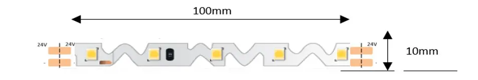 7.2W per Metre 24V Bendable Tape Single Colour - Image 2
