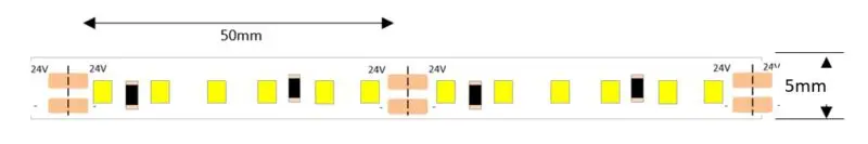 9.6W per Metre 24V Ultra Slim Tape Single Colour - Image 2