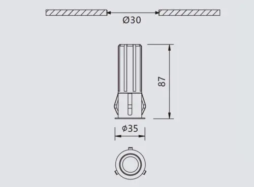 5W Ori Wash Dimmable LED downlight GHSMVC2002G130OP - Image 2