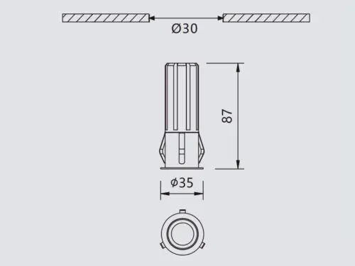 5W Ori Wash Dimmable LED downlight GHSMVC2002G130OP
