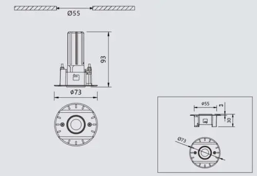 5W Cyrus Dimmable LED downlight GHSMVC2002G740/5 - Image 2
