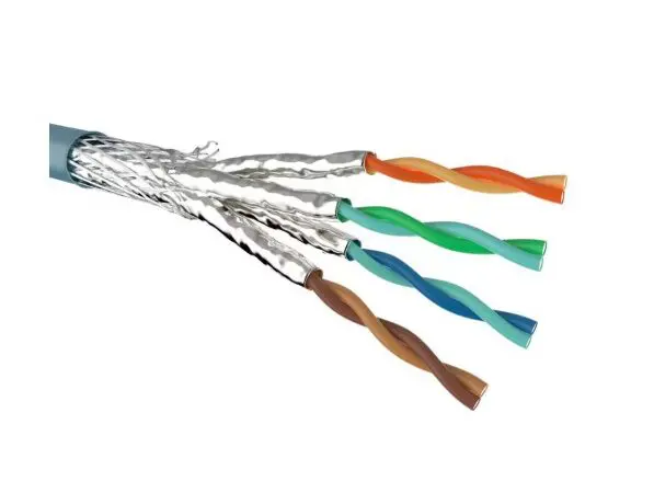 SCP Network CAT7A HDBaseT 23 AWG LSZH DCA Rated Ice Blue Jacket 305m