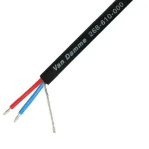 Van Damme Smart Control DMX 1 pair cable, black 100m reel
