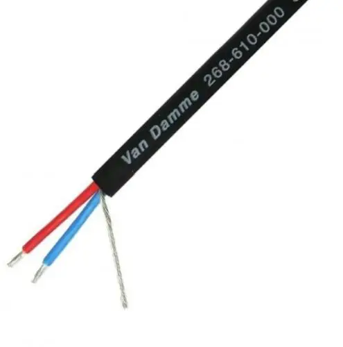 Van Damme Smart Control DMX 1 pair cable, black 100m reel