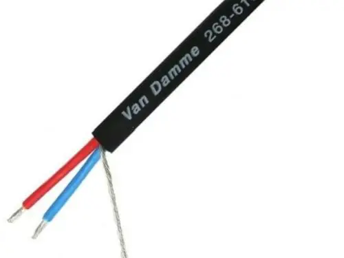 Van Damme Smart Control DMX 1 pair cable, black 100m reel