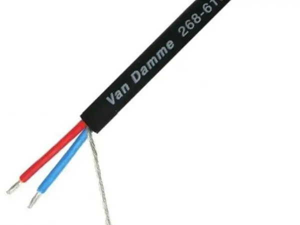 Van Damme Smart Control DMX 1 pair cable, black 100m reel