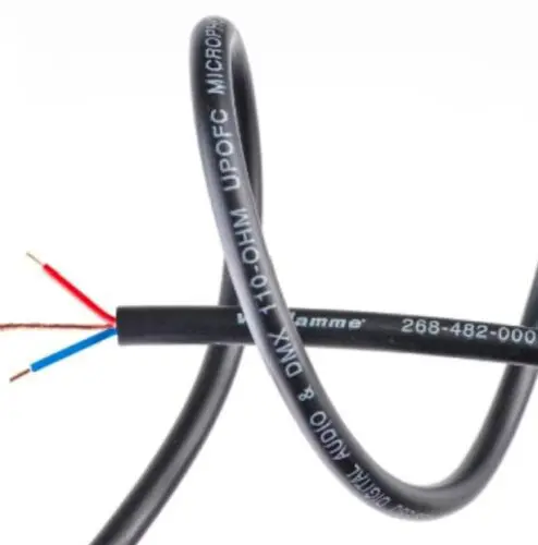 Van Damme Digi-Tour Grade AES MIC DMX cable, black 100M