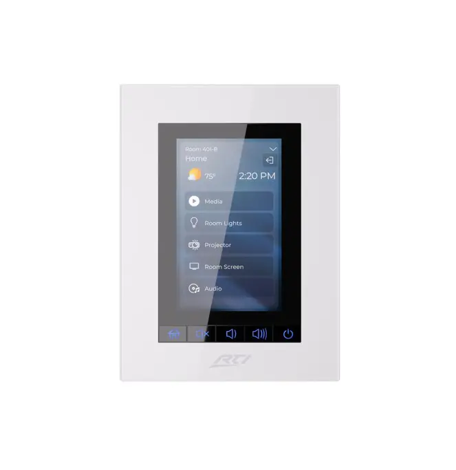RTI Control KX4 4" Colour Touch Screen In-Wall Universal System Controller