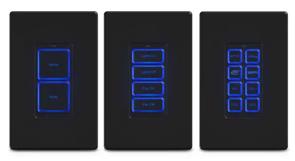 RTI KP 2/4/8 Button In-Wall PoE Keypad Controller - Image 3