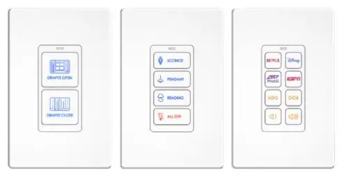 RTI Control KP 2/4/8 Button In-Wall PoE Keypad Controller - Image 2