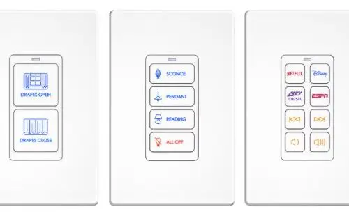 RTI KP 2/4/8 Button In-Wall PoE Keypad Controller