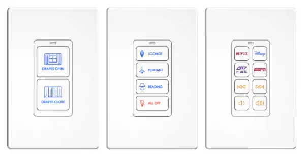 RTI KP 2/4/8 Button In-Wall PoE Keypad Controller - Image 2
