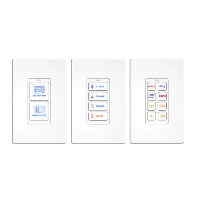 RTI KP 2/4/8 Button In-Wall PoE Keypad Controller