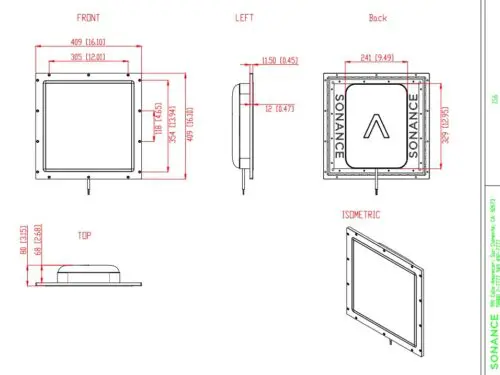 Sonance IS6 Two Way Invisible Speaker: EACH