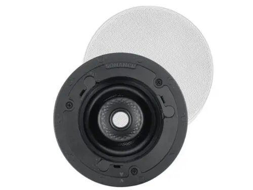 Sonance VX46R SST 4" Round Single Stereo Speaker With White Micro Trim Grille: EACH