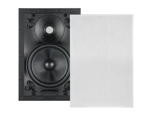 Sonance VX66 SST 6" Rectangle Single Stereo Speaker With White Micro Trim Grille: EACH