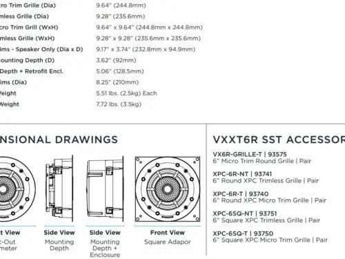 Sonance VXXT8RW Outdoor Extreme 8" Round Sub Woofer: EACH