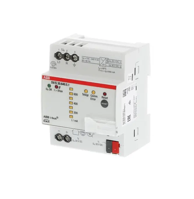 GHS special Projects ABB Power Supply with diagnostics 640 mA MDRC - SV-S30.640.5.1 image 1 ABB Power Supply with diagnostics 640 mA MDRC - SV/S30.640.5.1 - Image 1
