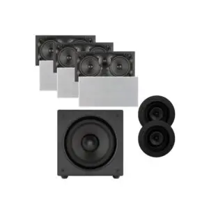 Sonance K2 In-Wall Cinema Bundle With VX62 LCRs and VX62R Round Speakers and S10i Active Subwoofer: SET