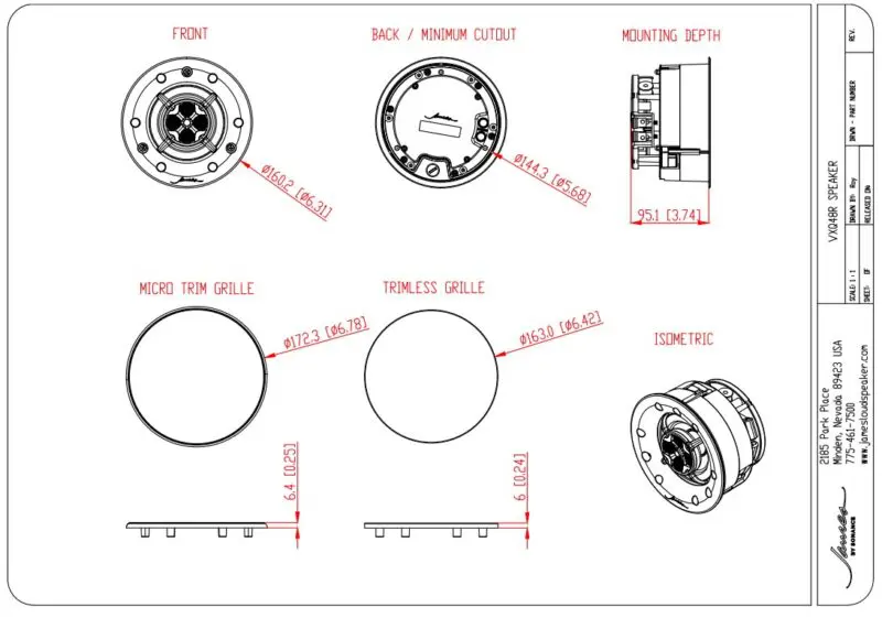 Sonance Visual Experience VXQ48 With QuadraTech 4" Round Speaker With Open Back: EACH - Image 2