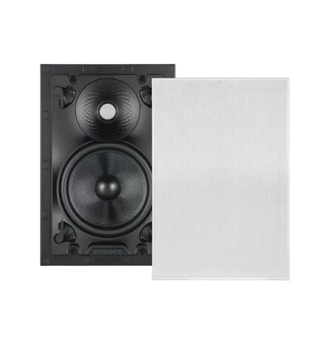 GHS-special-Projects-Sonance-VX66-SST-Square-speaker.jpg Sonance VX66 SST 6" Rectangle Single Stereo Speaker With White Micro Trim Grille: EACH - Image 1