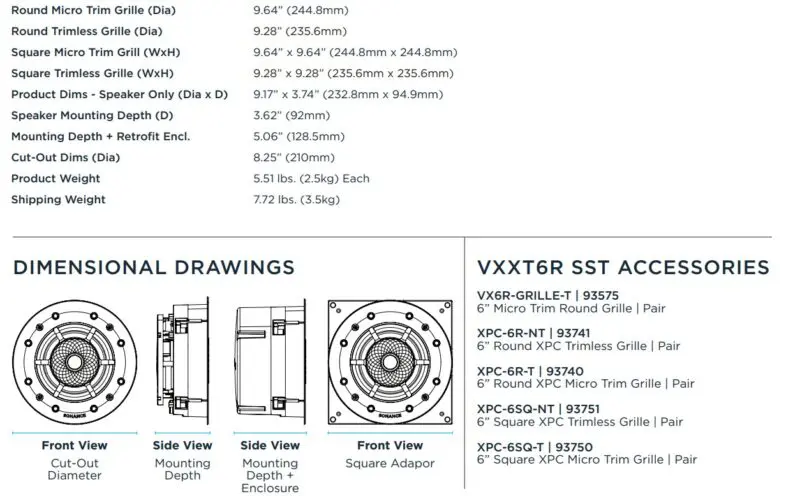 Sonance VXXT8RW Outdoor Extreme 8" Round Sub Woofer: EACH - Image 2