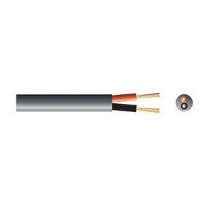 Mercury Heavy Duty Double Insulated 100V Line Speaker Cable 2 x 1.15mm² Black – 100m