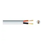 Mercury Heavy Duty Double Insulated 100V Line Speaker Cable 2 x 2.01mm² White – 100m