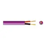 Mercury Hi-Flex Double Insulated Low Smoke Speaker Cable 2 x 79 AWG Purple – 100m