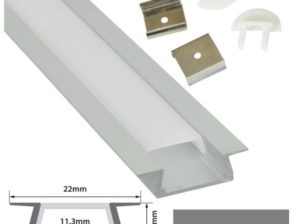 PC02 - 2M Aluminium Channel Profile For LED Ribbon/Tape