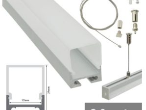 PC03 - 2M Aluminium Channel Profile For LED Ribbon/Tape