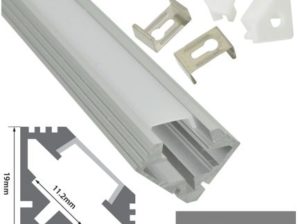 PC04 - 2M Aluminium Channel Profile For LED Ribbon/Tape