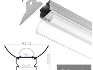 PC13 - 2M Aluminium Channel Profile For LED Ribbon/Tape