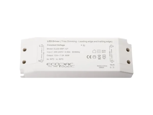 Ecopac 90W Mains Leading & Trailing Edge Triac Dimmable LED Drivers